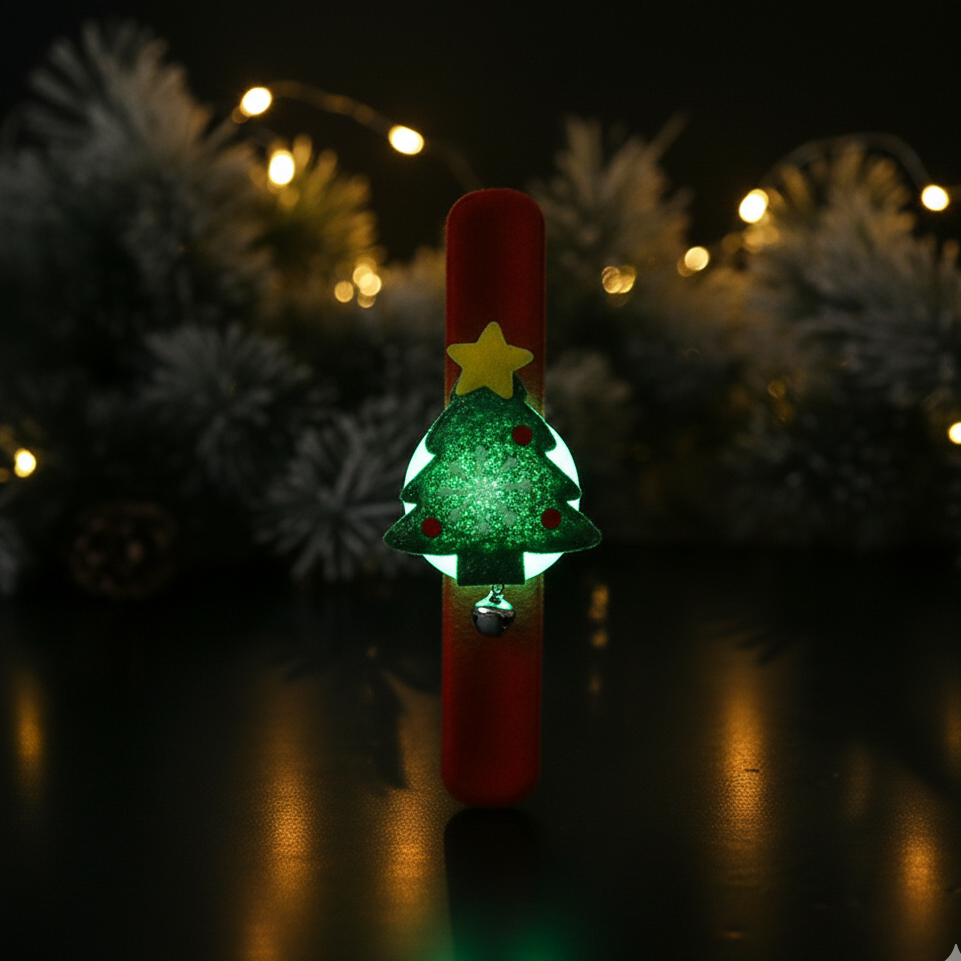 Christmas Tree Light Plush Wristband